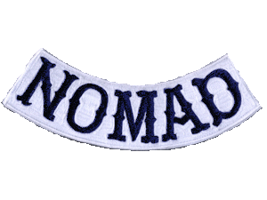 Nomad rocker 9 inch patch black/white